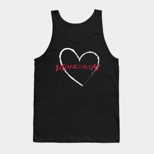 Maneskin in white heart Tank Top